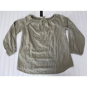 Kindred Bravely Nursing Blouse Top Rosemary Green Color Size Women's Medium